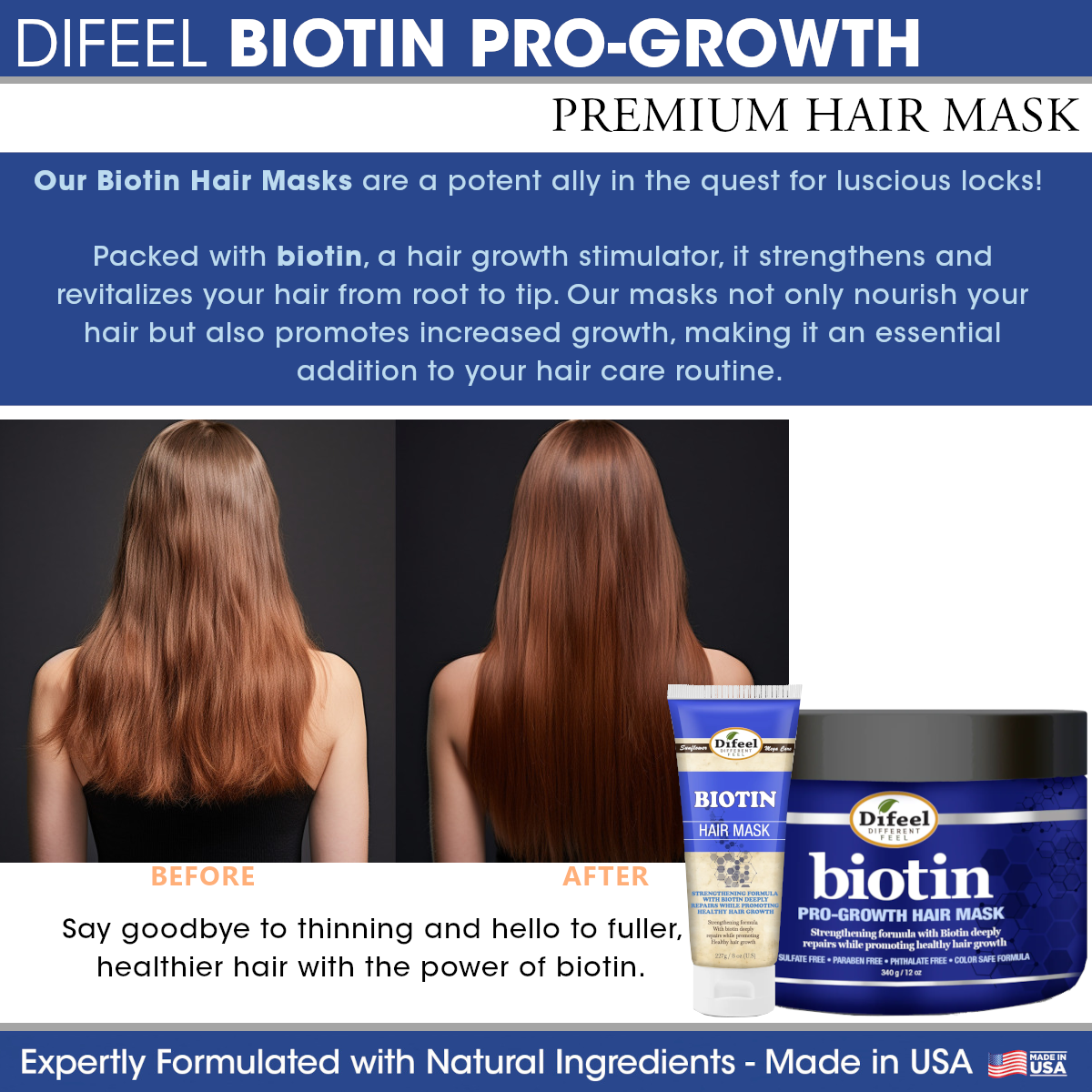 Difeel Biotin Pro-Growth Hair Mask