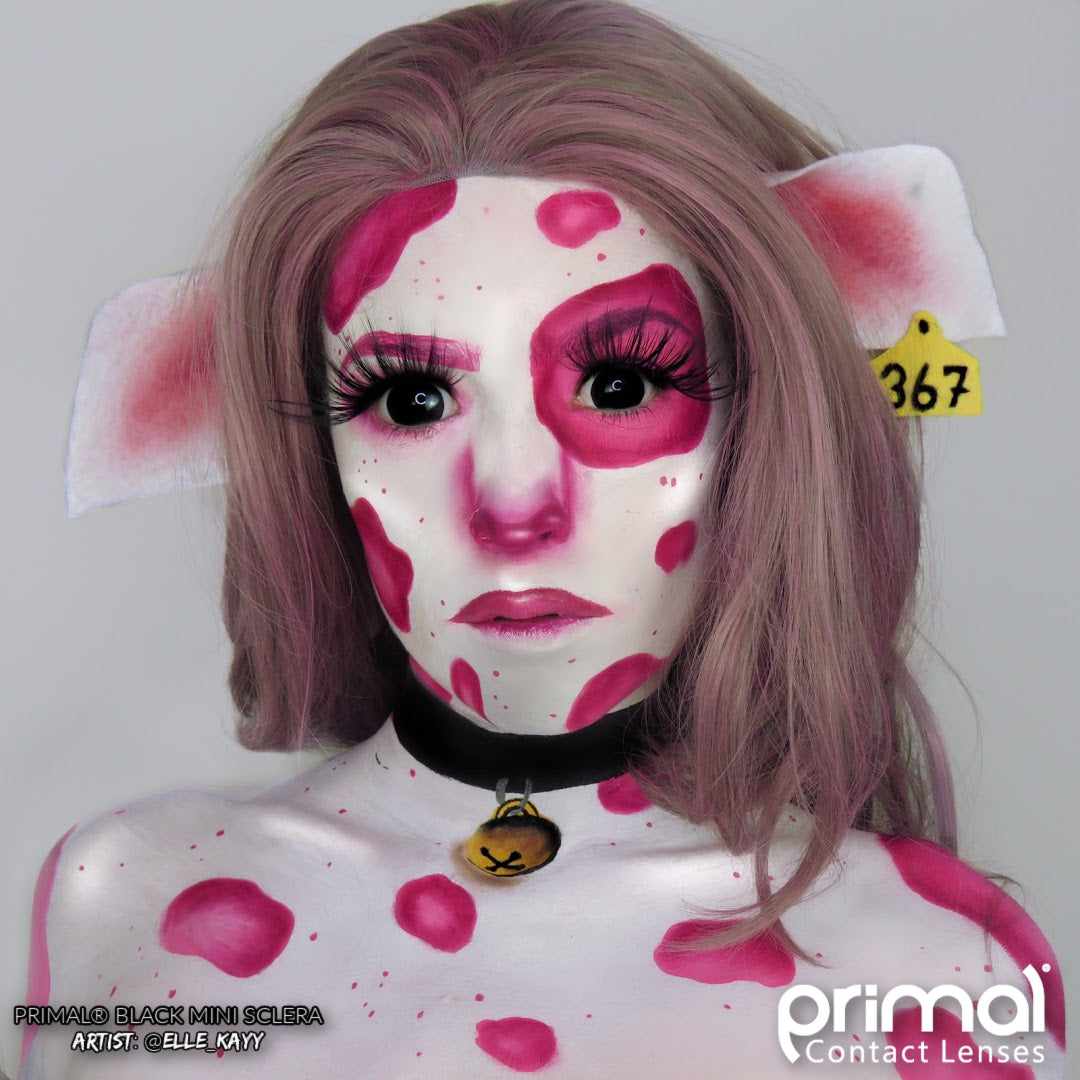 PRIMAL ® Black Mini Sclera - Colored Contact Lenses