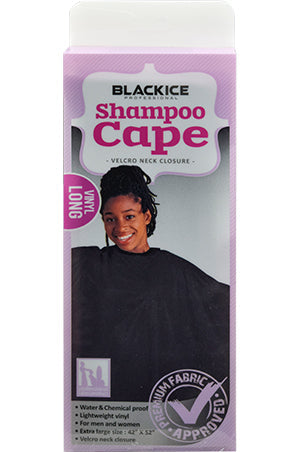 Black Ice Vinyl Black Shampoo Cape