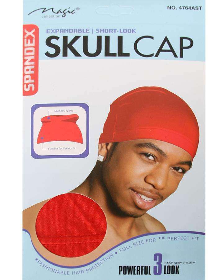 Magic Collection Spandex Skull Cap #4764AST Assorted