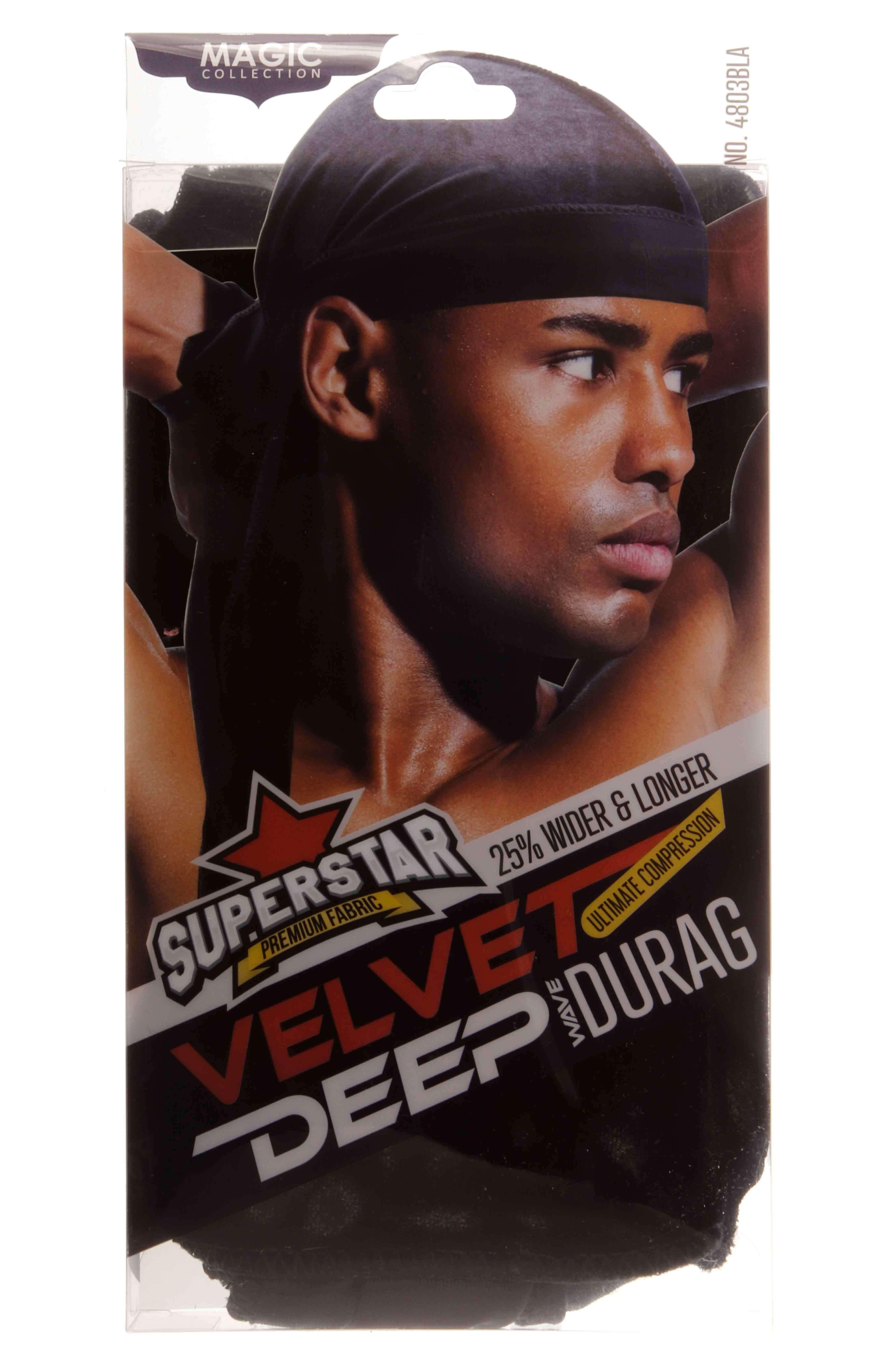 Magic Collection Velvet Durag Black #4803 Black