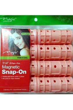 Magic Collection Extra Large Snap On Magnetic Rollers 1 ¼" Pink