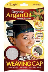 Magic Collection Organic Argan Oil Weaving Cap Adjustable #3012BLA Black