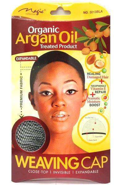 Magic Collection Organic Argan Oil Weaving Cap Expandable #3013BLA Black