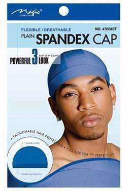 Magic Collection Plain Spandex Cap #4702AST Assorted