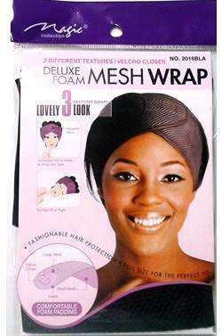 Magic Collection Deluxe Foam Mesh Wrap #2018BLA Black