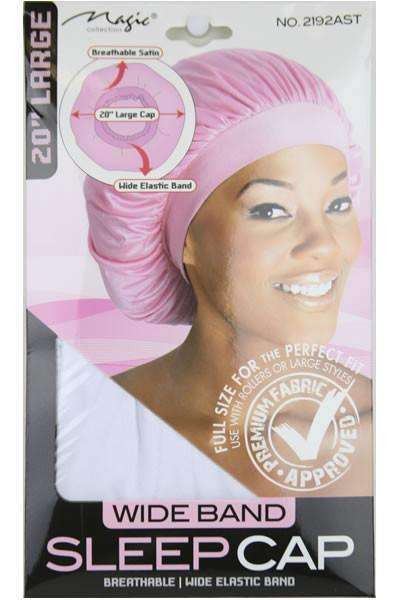 Magic Collection Wide Band Sleep Cap Large #2192AST Assorted