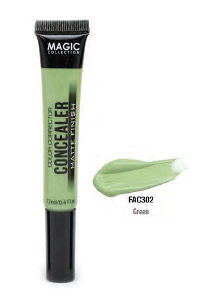 Magic Collection Color Corrector Matte Finish Concealer - Green – Afro ...