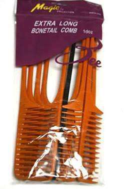 Magic Collection Extra Large Bone Tail Comb 12 Pack