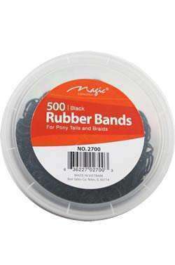 Magic Collection Rubber Bands Black 500pcs