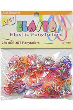 Magic Collection Elastic Ponytailers Assorted