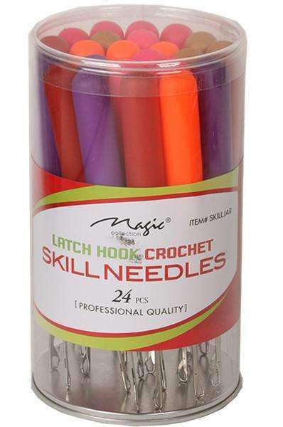 Magic Collection Crochet Skill Needle Latch Hook 24pc Jar