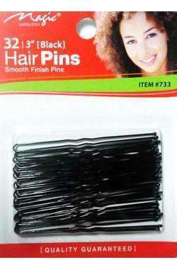 Magic Collection Hair Pins 3" #733 Black