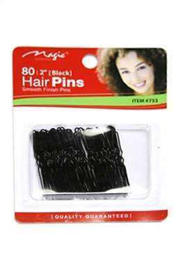 Magic Collection Hair Pins 2" #753 Black