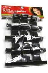 Magic Collection Butterfly Clamps 2 " - Black