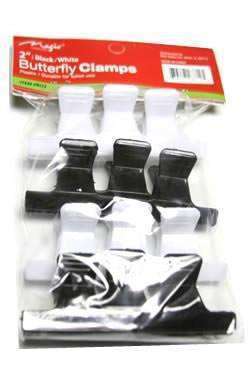 Magic Collection Butterfly Clamp 2" - Black & White