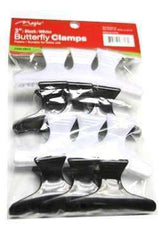 Magic Collection Butterfly Clamp 3" - Black & White