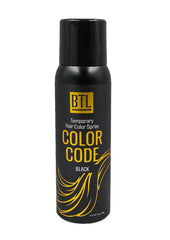 BTL Color Code Temporary Hair Color Spray - Black