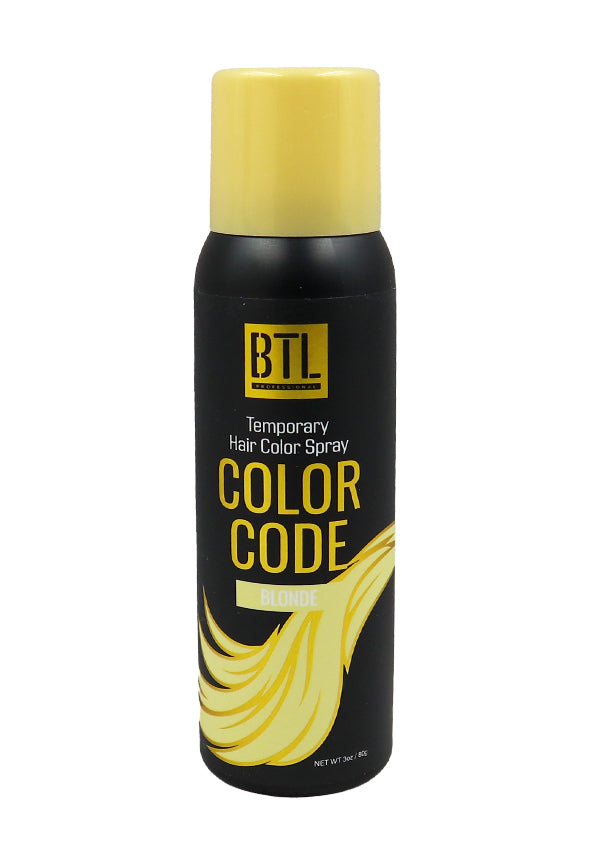 BTL Color Code Temporary Hair Color Spray - Blonde
