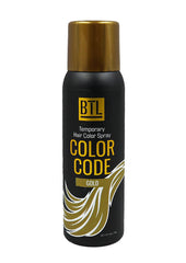 BTL Color Code Temporary Hair Color Spray - Gold
