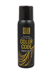 BTL Color Code Temporary Hair Color Spray - Darkest Brown