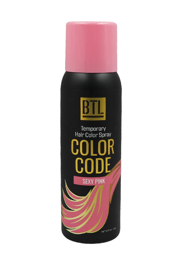 BTL Color Code Temporary Hair Color Spray - Sexy Pink