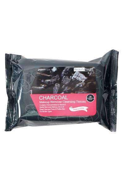 Beauty Treats Makeup Remover Cleansing Tissues - Charcoal