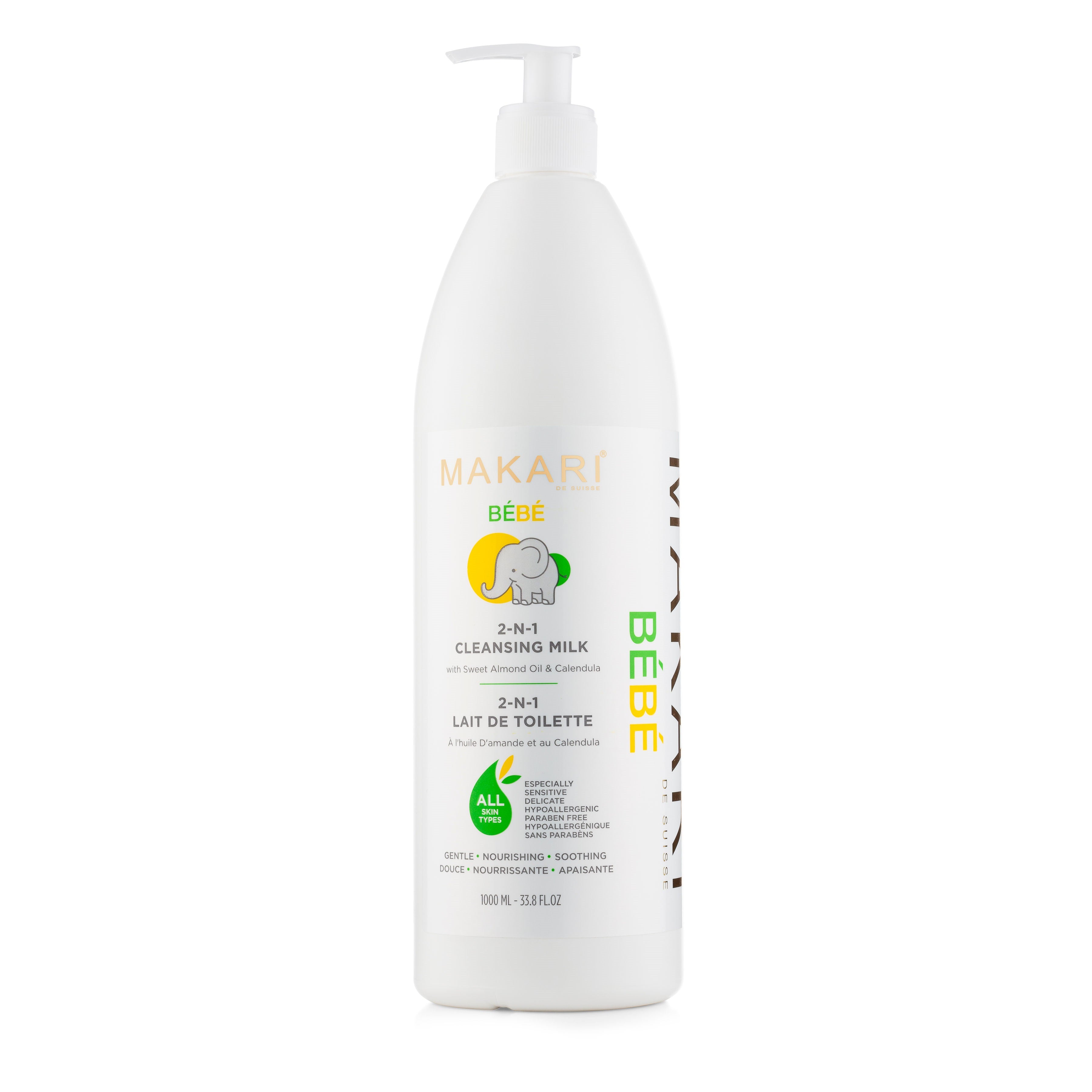 Makari de Suisse MAKARI BÉBÉ® 2-en-1 LAIT de Toilette 1000 - Authentic Skincare Treatment