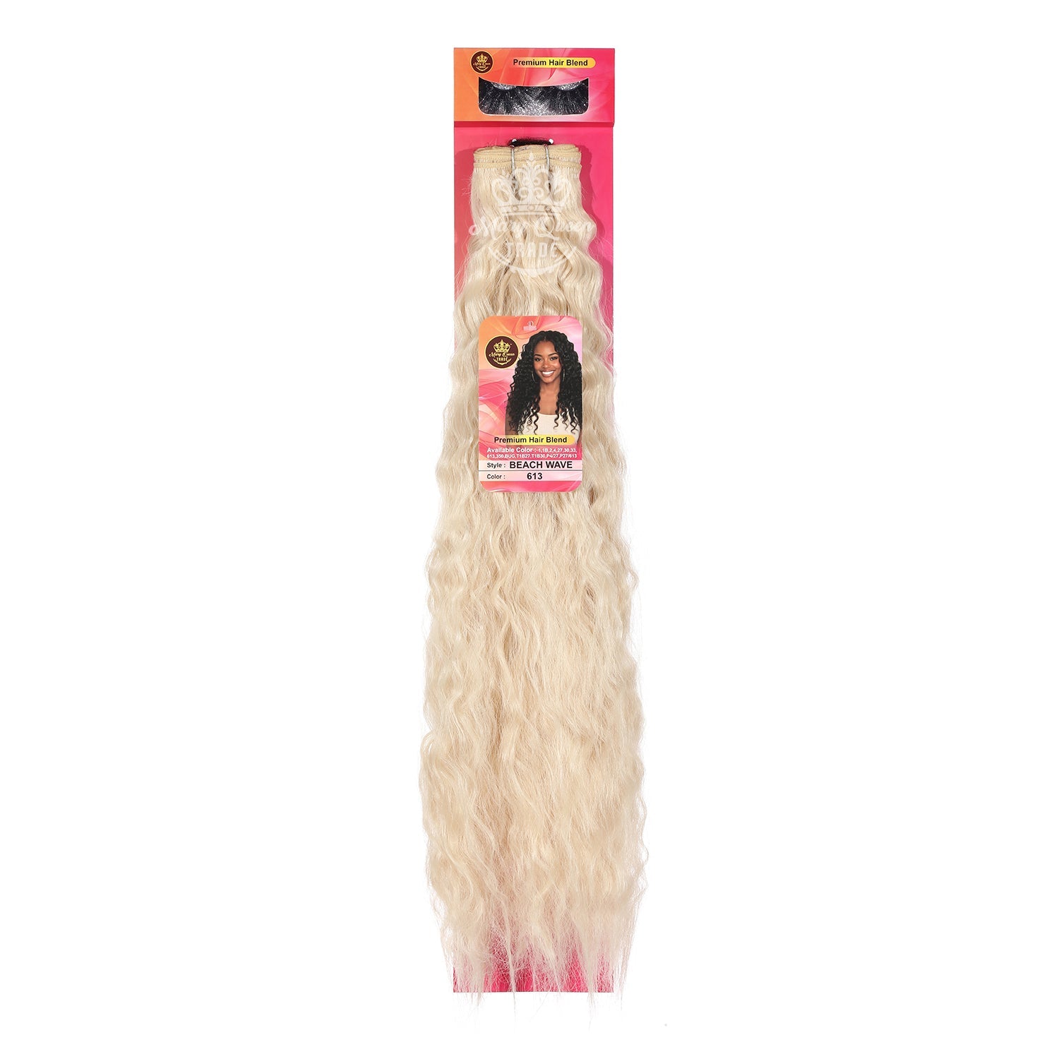 Mary Queen BioProtein™ Beach Wave Hair Extensions – 18"