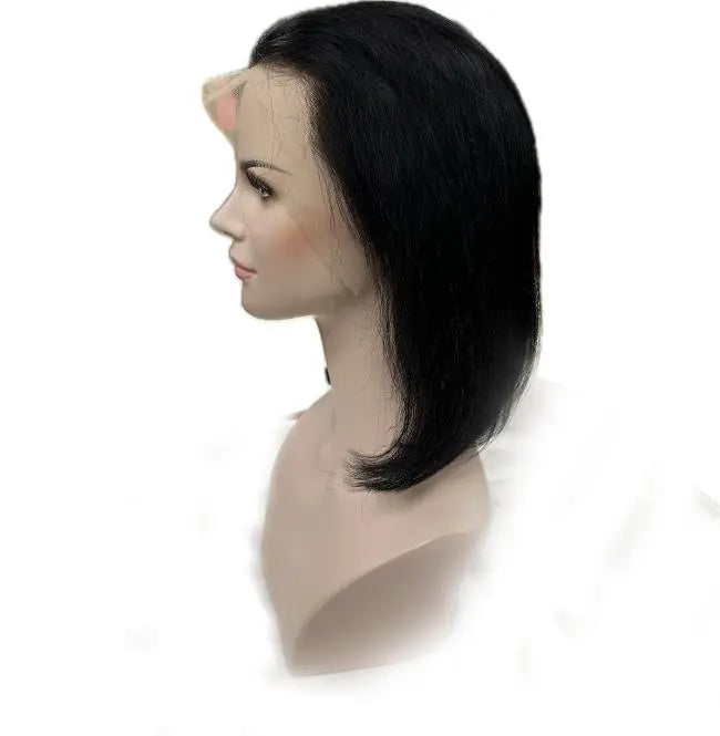 Natural Way Bob: 100% Human Hair 4"x13" Lace Frontal Wig