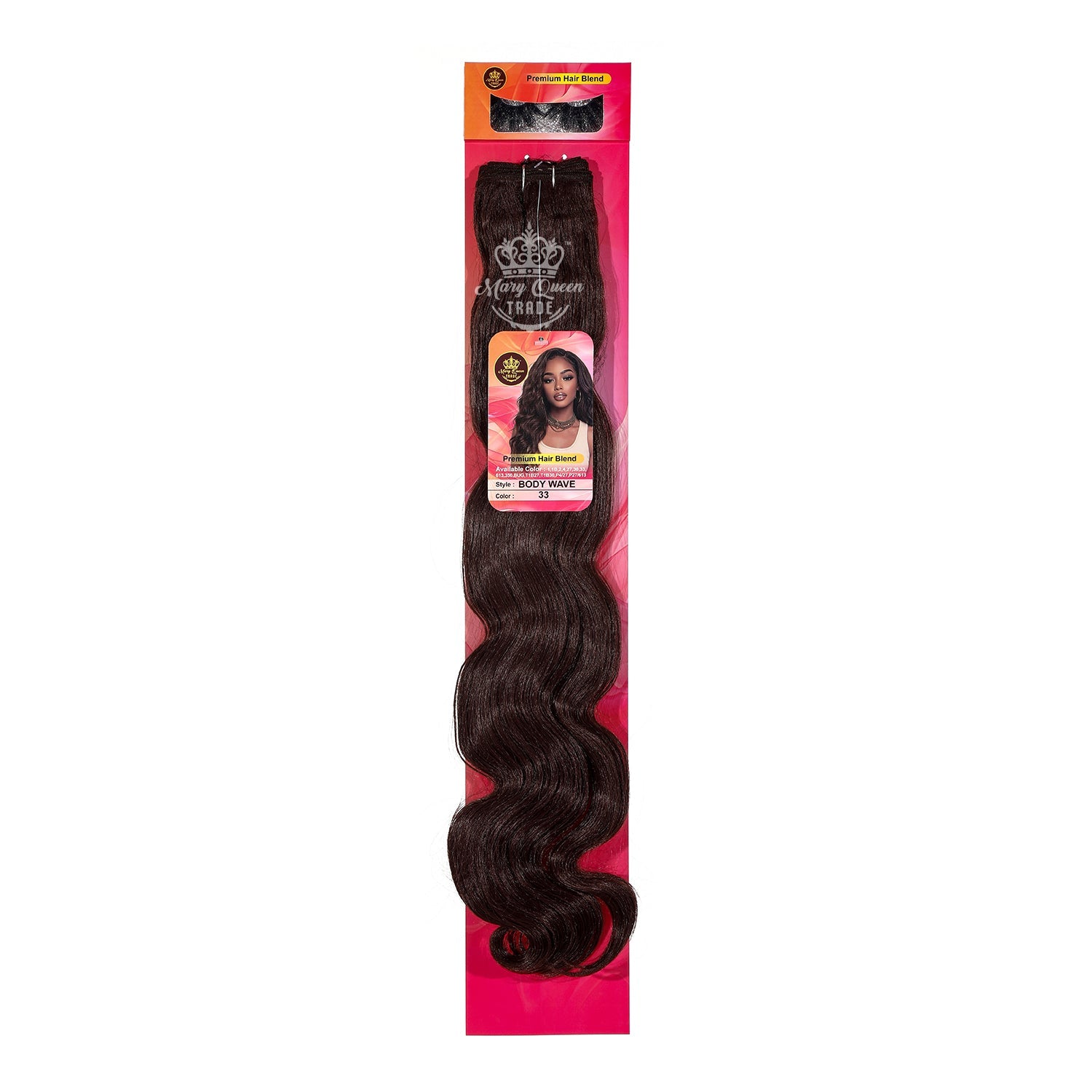 Mary Queen BioProtein™ Body Wave Hair Extensions – 18"