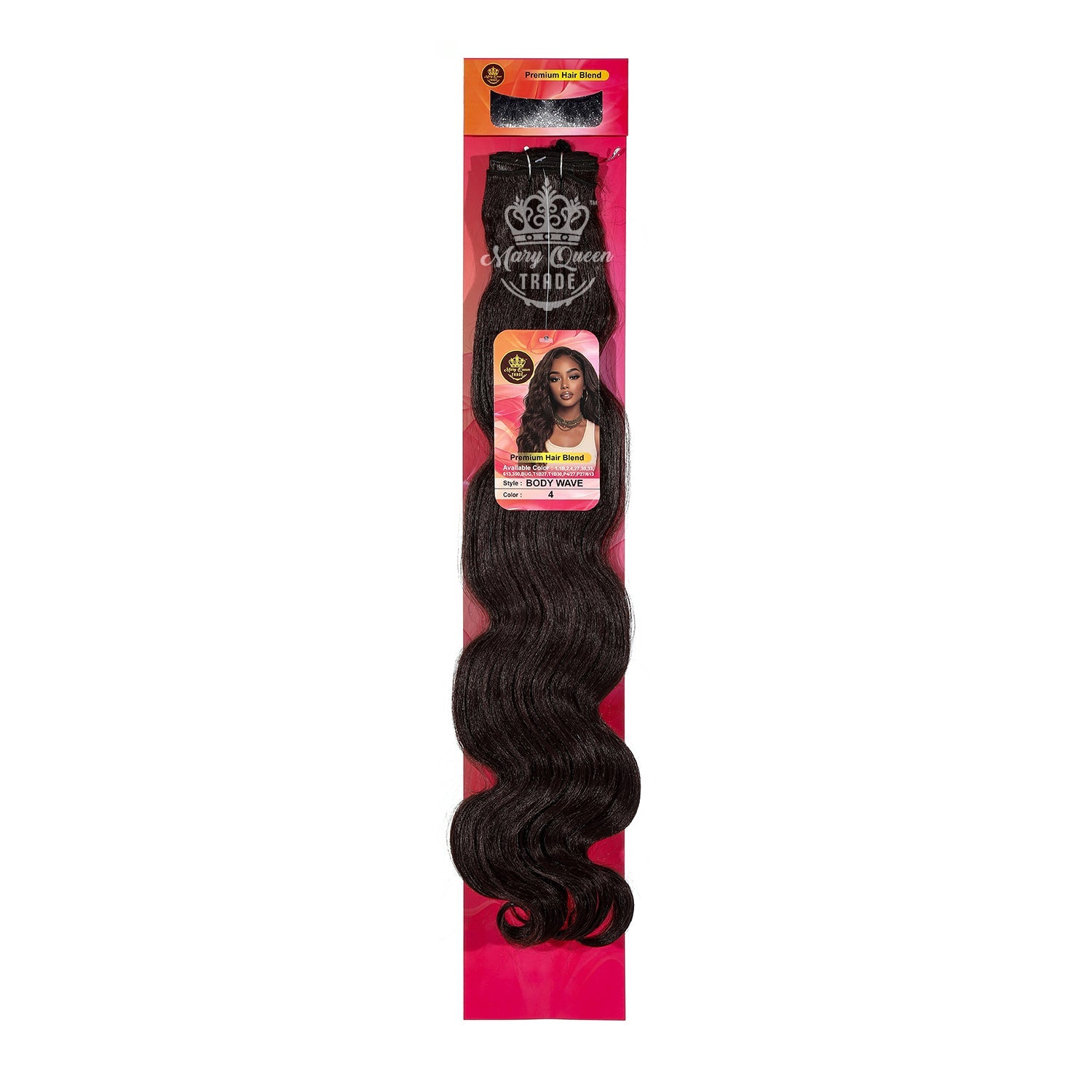 Mary Queen BioProtein™ Body Wave Hair Extensions – 18"