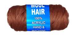 100% Acrylic Brazilian Wool Hair Yarn - Dark Brown
