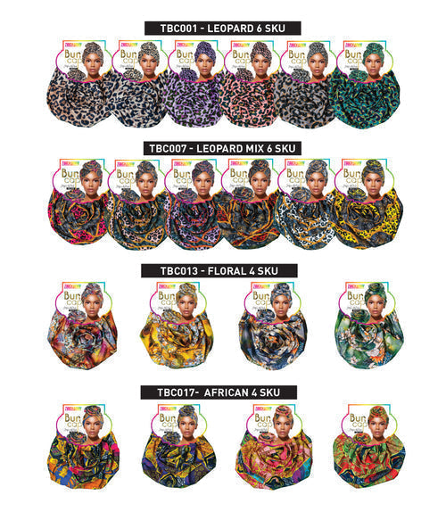 Touch Down Bun Caps - African Print