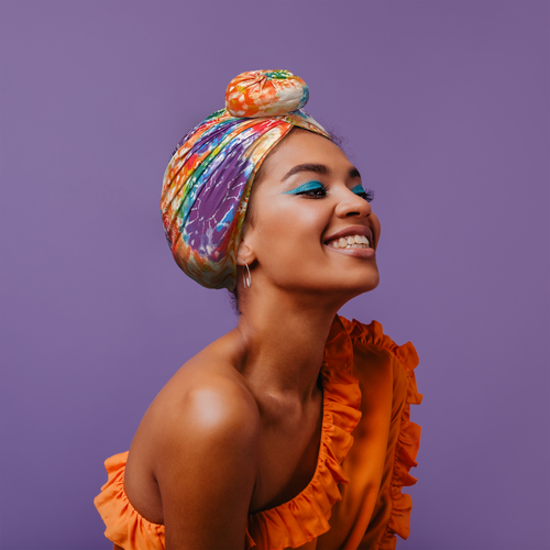 Touch Down Bun Caps - African