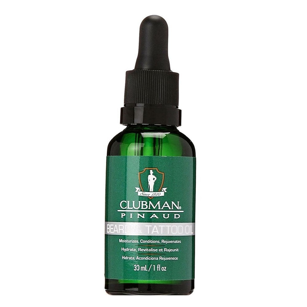CLUBMAN Pinaud Beard & Tattoo Oil (1oz) - Aone Beauty Supply Online Store