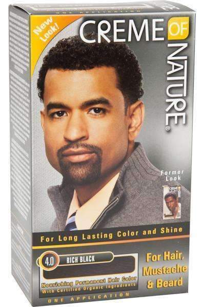 Creme Of Nature Men's Hair, Mustache & Beard Color - 4.0 Rich Black
