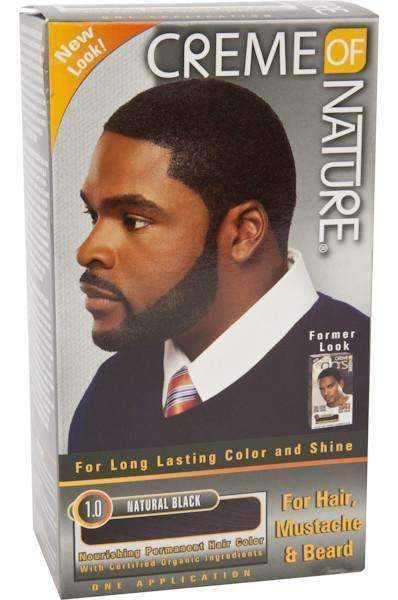 Creme Of Nature Men's Hair, Mustache & Beard Color - 1.0 Natural Black