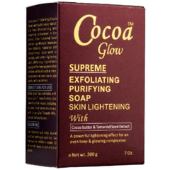 Glow COCOA GLOW ® Suprême SAVON Exfoliant Purifiant Éclaircissant - Authentic Skincare Treatment