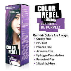 Color Rebel London Semi-Permanent Conditioning Hair Toner - Be Purple