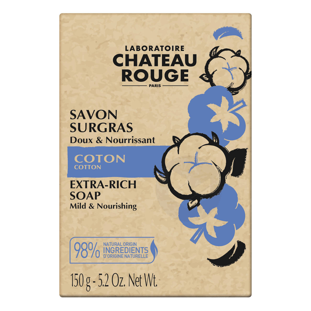 Château Rouge Paris CHATEAU ROUGE PARIS SAVON SURGRAS COTON - Authentic Skincare Treatment