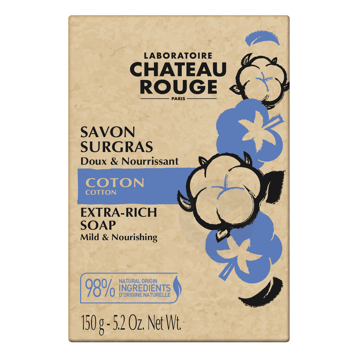 Château Rouge Paris CHATEAU ROUGE PARIS SAVON SURGRAS COTON - Authentic Skincare Treatment
