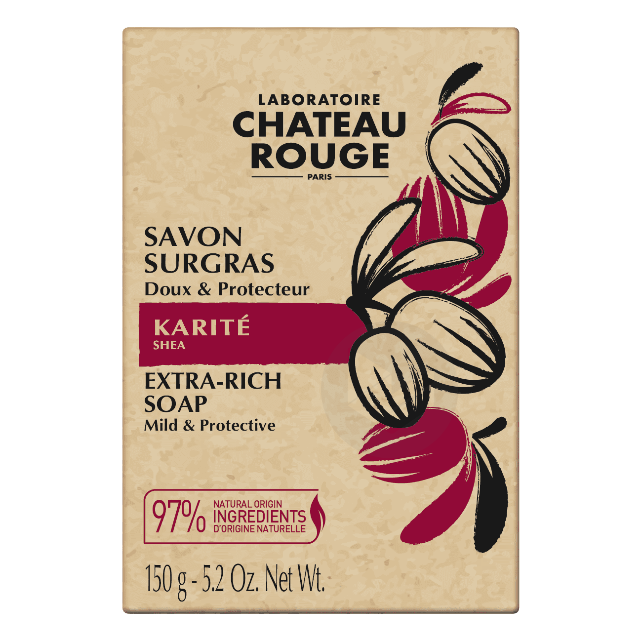 Château Rouge Paris CHATEAU ROUGE PARIS SAVON SURGRAS KARITÉ - Authentic Skincare Treatment