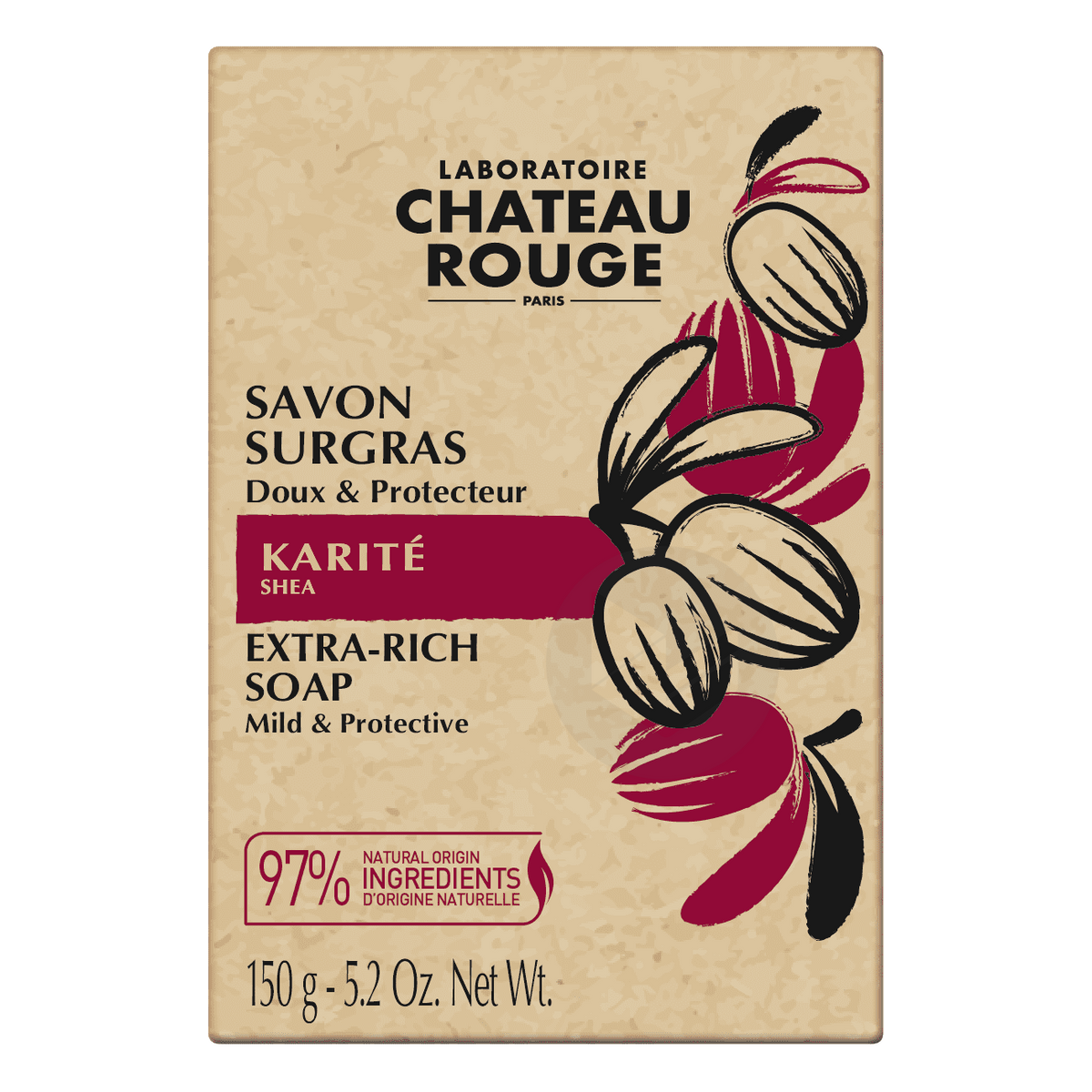 Château Rouge Paris CHATEAU ROUGE PARIS SAVON SURGRAS KARITÉ - Authentic Skincare Treatment