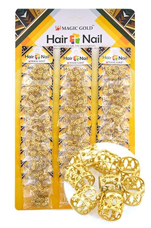 Braid Accessory Gold Braid Hair Rings #CX7200