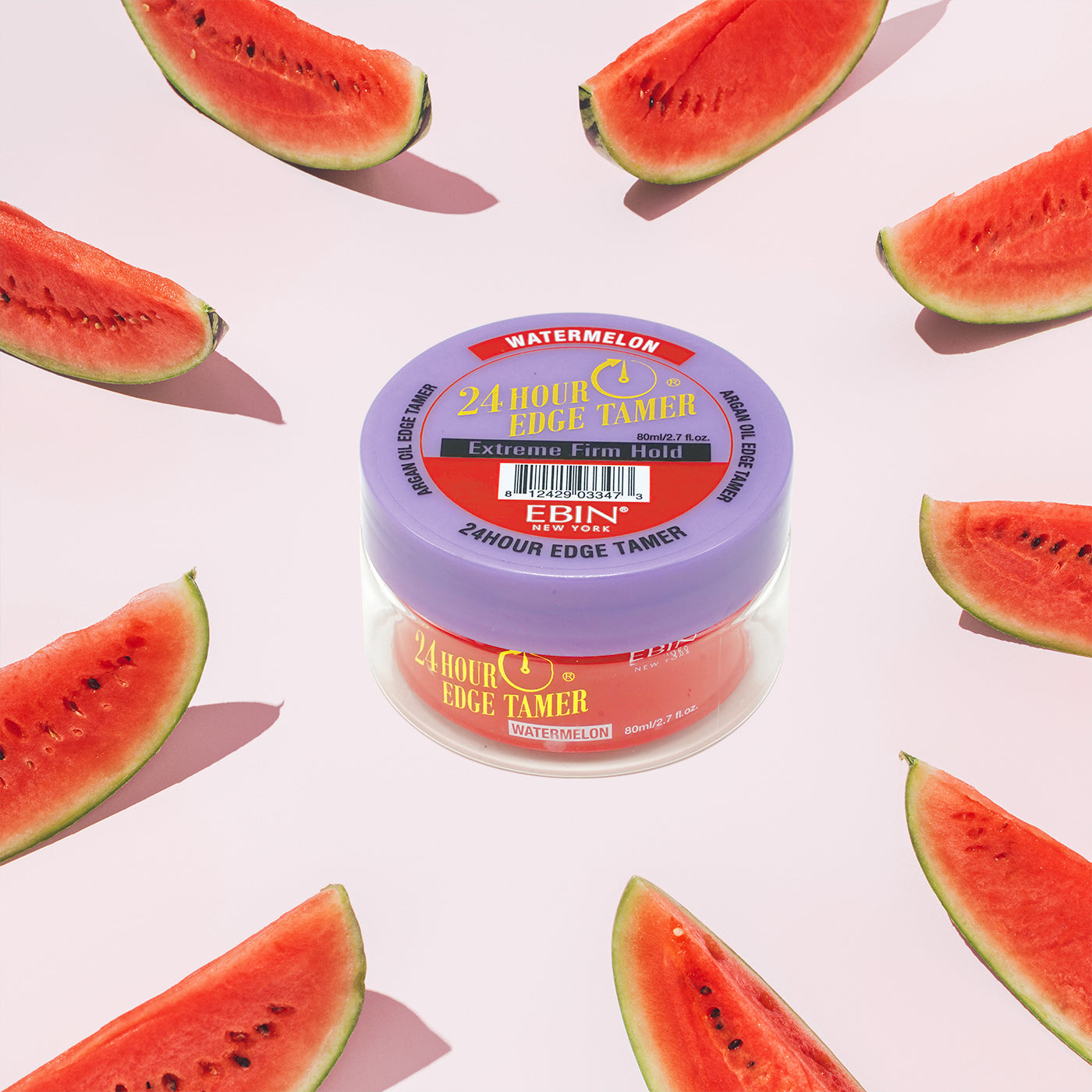 EBIN 24 Hour Edge Tamer Extreme Firm Hold - Watermelon Family Size 8.25oz