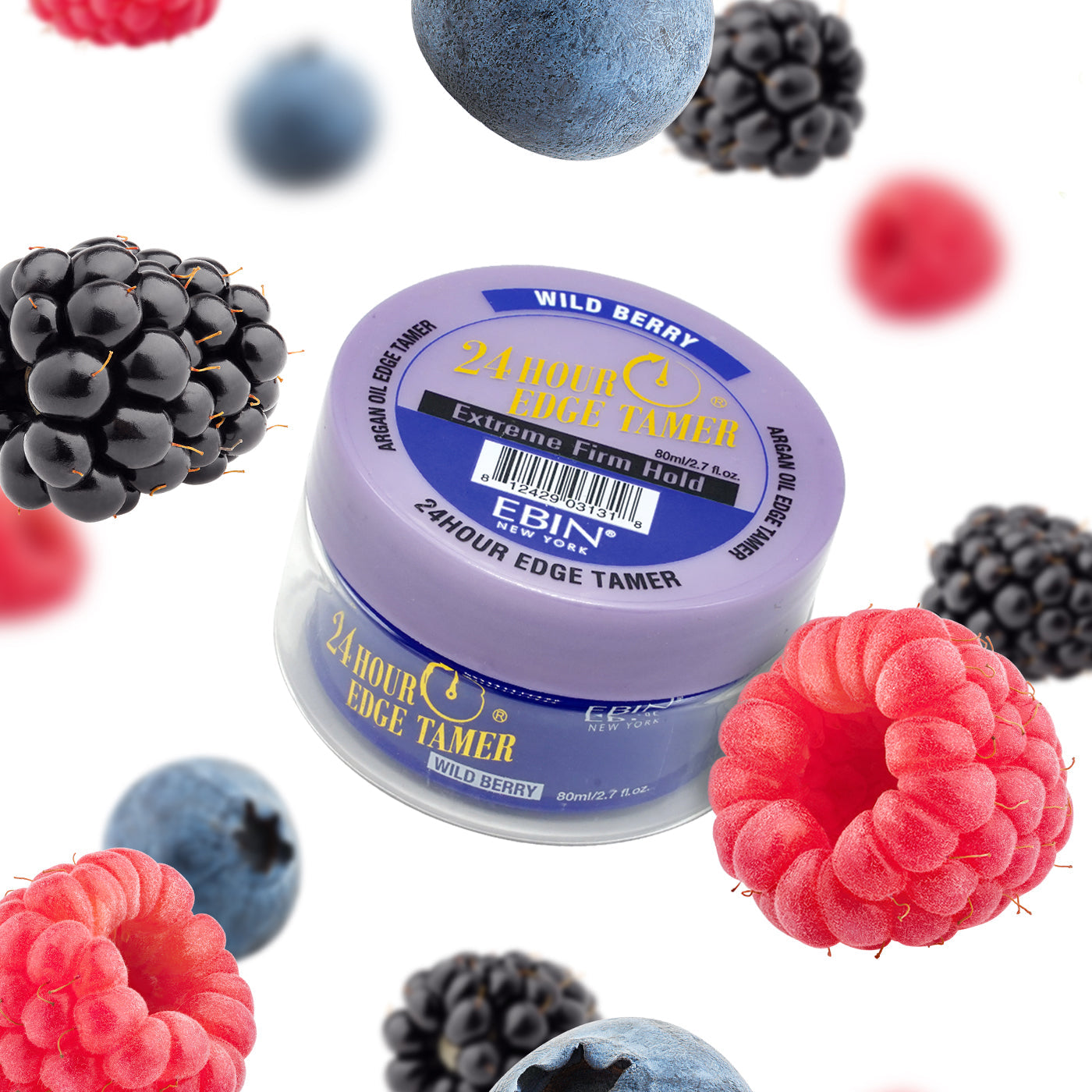 EBIN 24 Hour Edge Tamer Extreme Firm Hold - Wild Berry 0.5oz