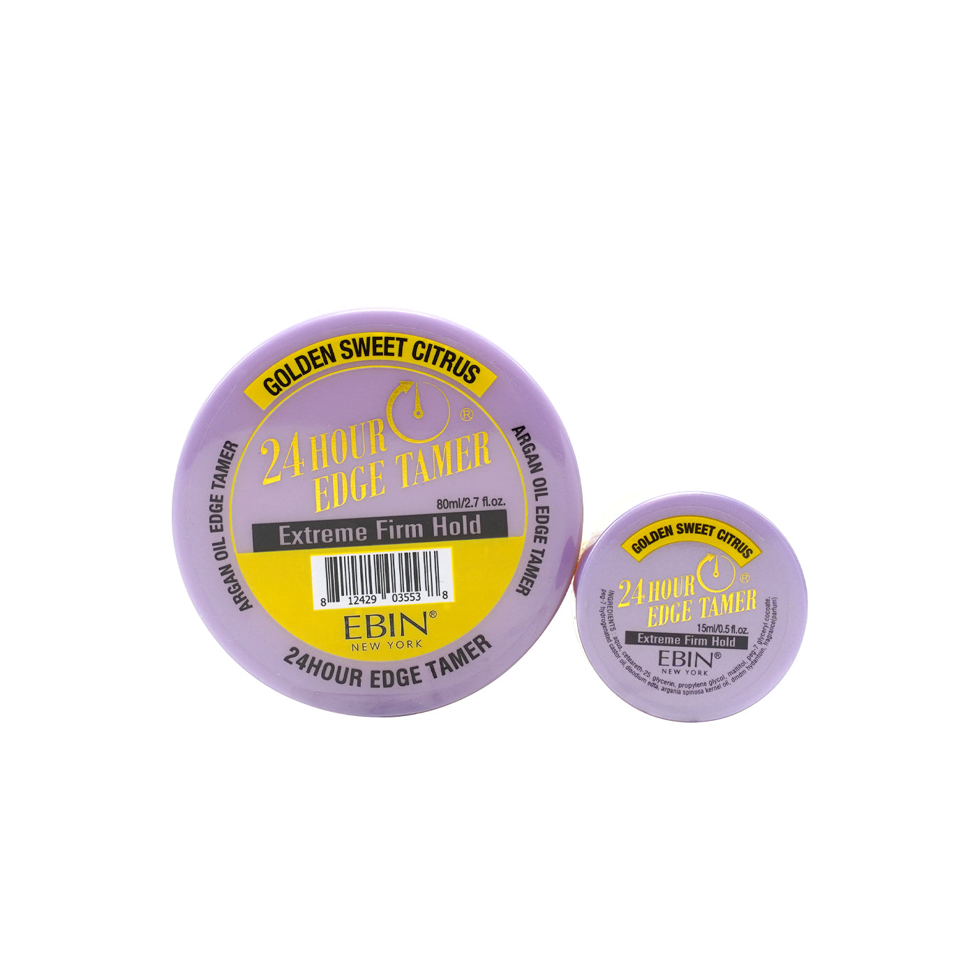 EBIN 24 Hour Edge Tamer Extreme Firm Hold - Golden Sweet Citrus 0.5oz