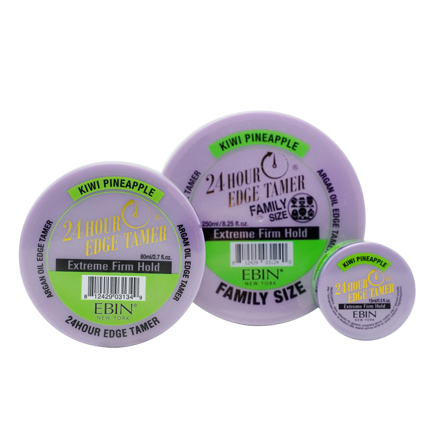 EBIN 24 Hour Edge Tamer Extreme Firm Hold - Kiwi Pineapple 0.5oz