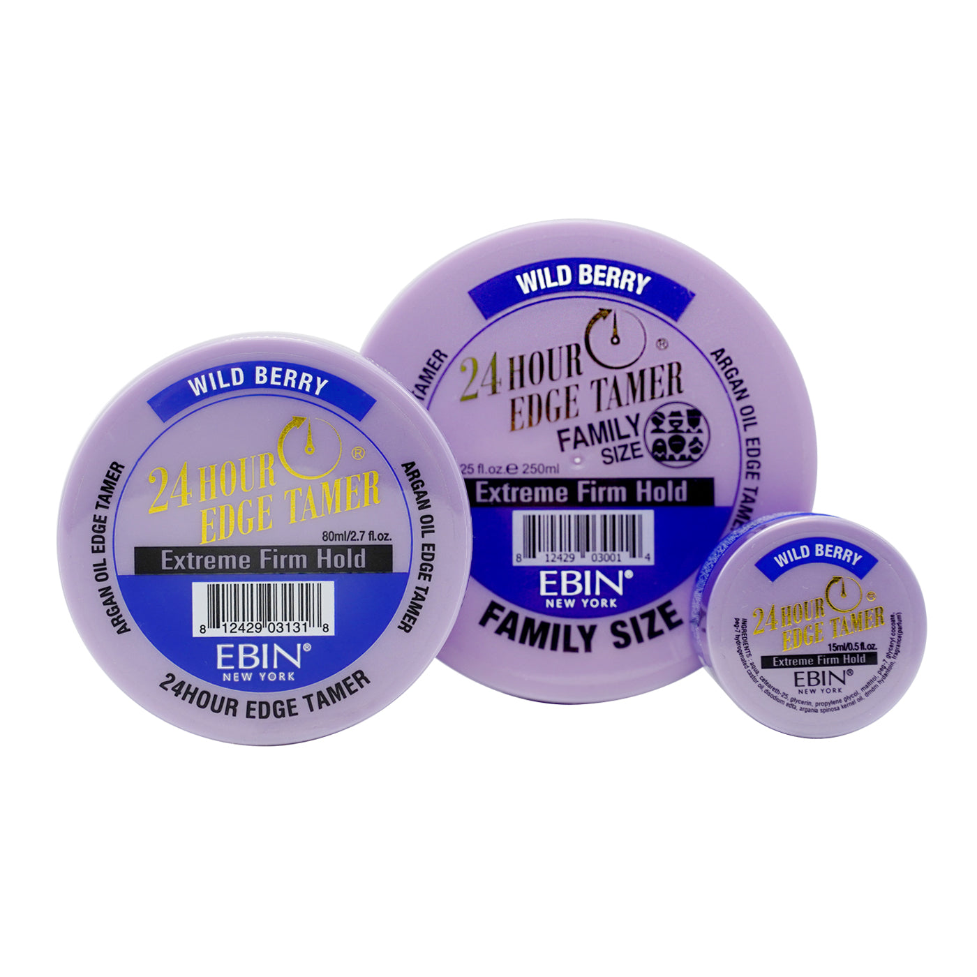 EBIN 24 Hour Edge Tamer Extreme Firm Hold - Wild Berry 2.7oz
